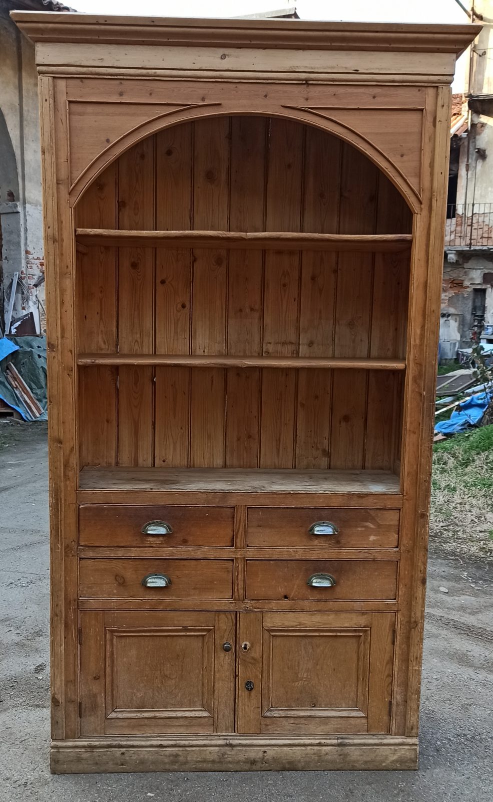 Libreria a giorno abete massello – XX secolo – Antichi Mestieri di ...
