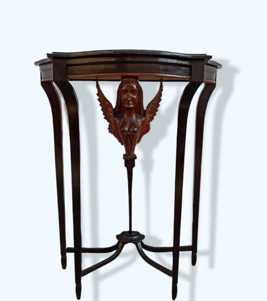 Console st. Luigi XVI con scultura – XX secolo